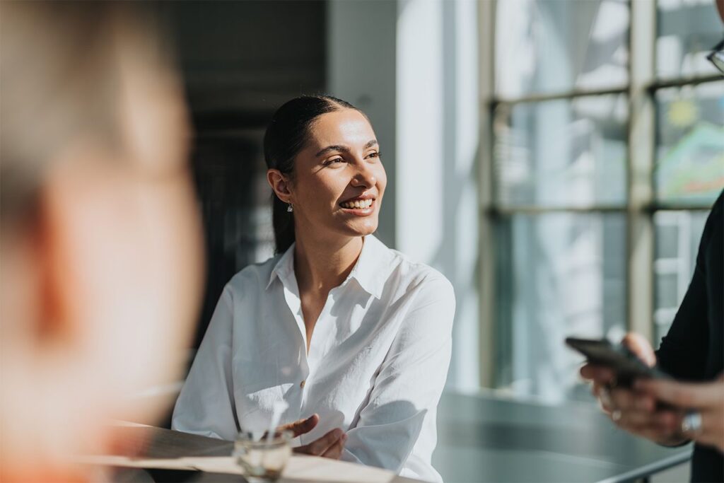 Businesswoman in a meeting
